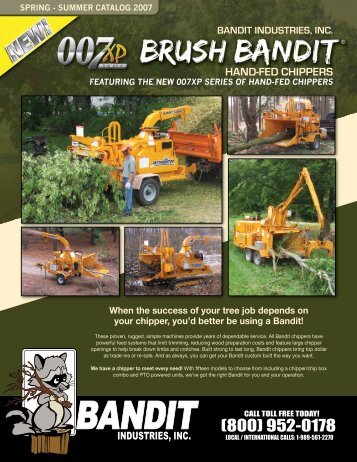 HAND-FED CHIPPERS - Bandit Tree Equipment