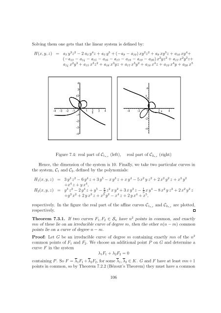 Chapter 7 Local properties of plane algebraic curves - RISC