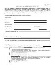 Field Trip Form - Gill Montague Regional School District