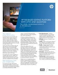 HP File-based editing PlatForm witH atto and ... - ATTO Technology