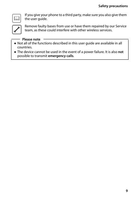 Siemens Gigaset E500H Handset Datasheet (PDF)