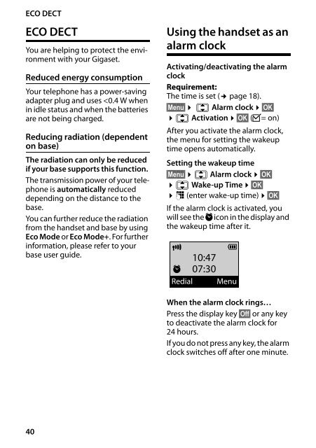 Siemens Gigaset E500H Handset Datasheet (PDF)