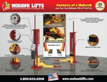 Models LMF-12/TP-16/TP-18 (PDF) - Mohawk Lifts