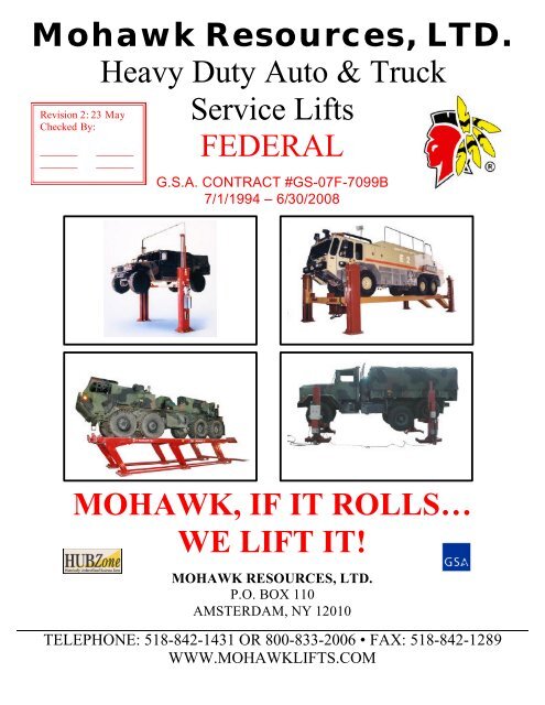 Heavy Duty Auto & Truck Service Lifts FEDERAL - Mohawk Lifts