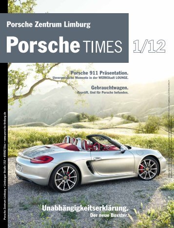 Ausgabe 1/12 - Porsche Zentrum Limburg