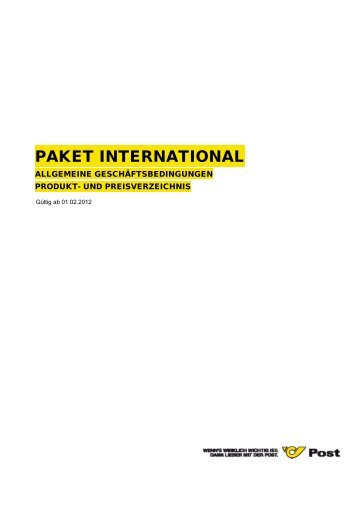 PAKET INTERNATIONAL