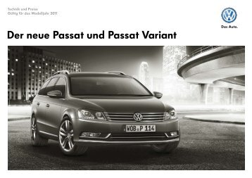 Der neue Passat und Passat Variant - Volkswagen AG