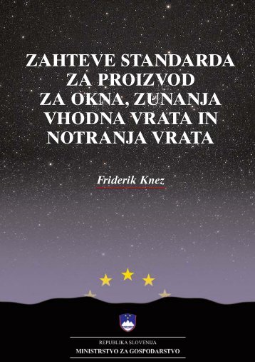 ZAHTEVE STANDARDA ZA PROIZVOD ZA OKNA, ZUNANJA ...