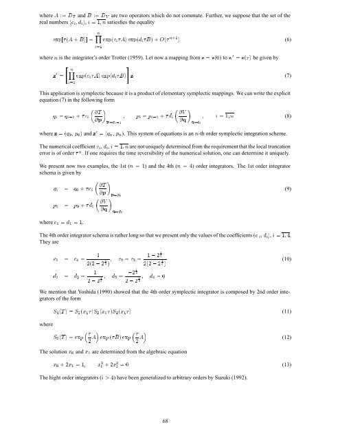 Symplectic and Regularization Methods