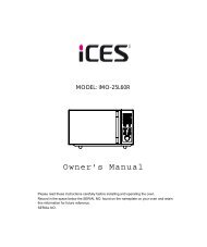 Owner's Manual - Ices Electronics
