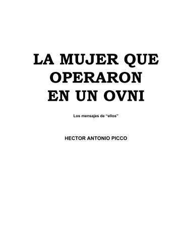 LA MUJER QUE OPERARON EN UN OVNI