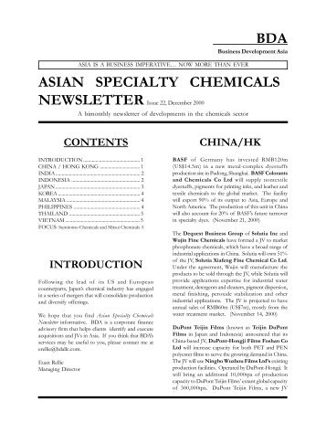 Issue 22, December 2000 - Business Development Asia LLC