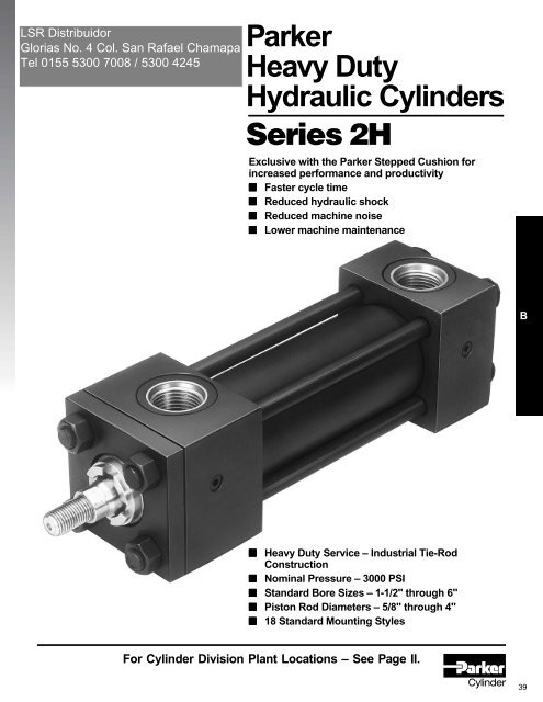 Hydraulic Cylinder 2/" Bore 32/" Stroke Double Acting Black performance SAE 6