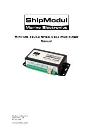 MiniPlex-41USB NMEA-0183 multiplexer Manual - promarine
