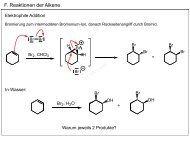 F. Reaktionen der Alkene