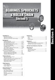 BEARINGS, SPROCKETS & ROLLER CHAIN