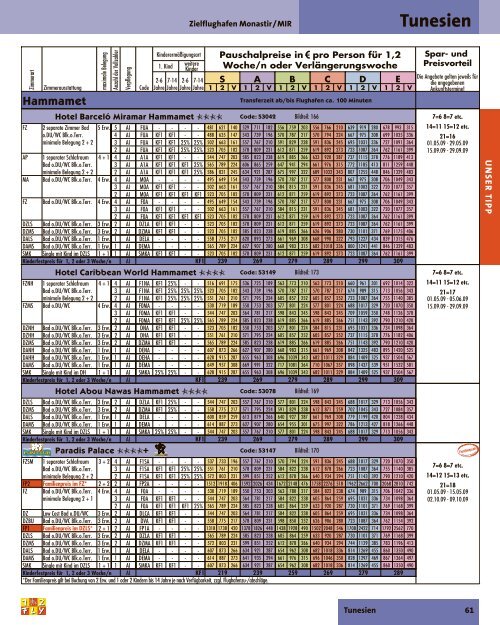 12FLY - Preisteil, 3. Auflage - Sommer 2009 - tui.com - Onlinekatalog