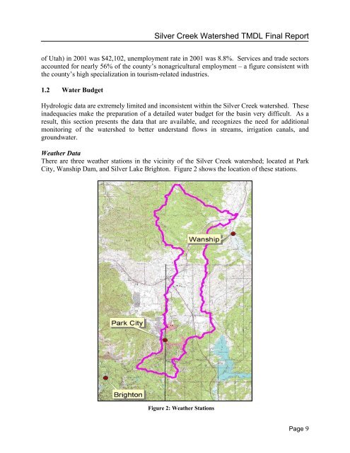 Silver Creek - Division of Water Quality - Utah.gov