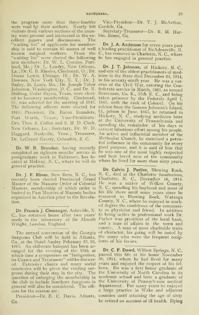 Vol. 71, 1915 - The University of North Carolina at Chapel Hill