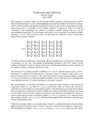 Coskewness and Cokurtosis - CALTECH - Index of