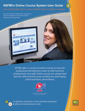 NSFMI's Online Course System User Guide - National Food Service ...