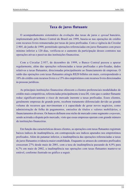 Taxa de juros flutuante (PDF - 28 Kb) - Banco Central do Brasil