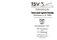 Stadionzeitung zum Spiel am 31.10.2009 ... - TSV Frauenau