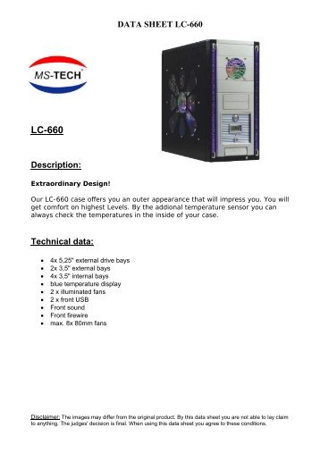 data sheet lc-660 - MS-Tech