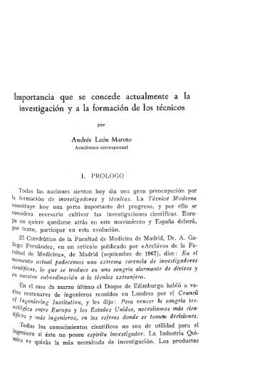 Importancia que se concede actualmente a la investigaciÃƒÂ³n y a la ...