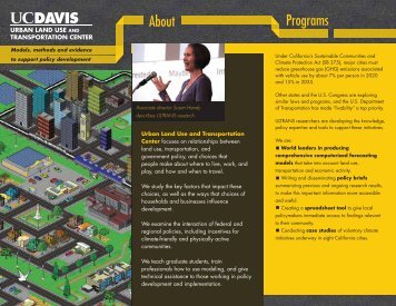 ULTRANS Brochure - UC Davis Institute of Transportation Studies