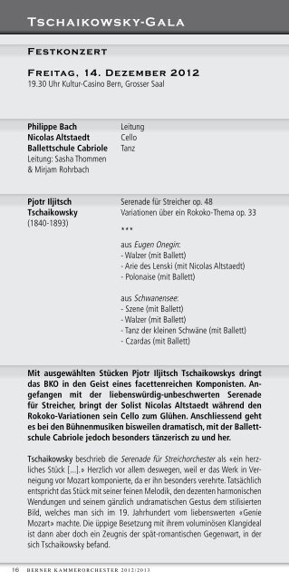 Programm Saison 2012/13 (PDF) - Berner Kammerorchester