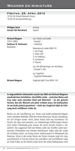 Programm Saison 2012/13 (PDF) - Berner Kammerorchester