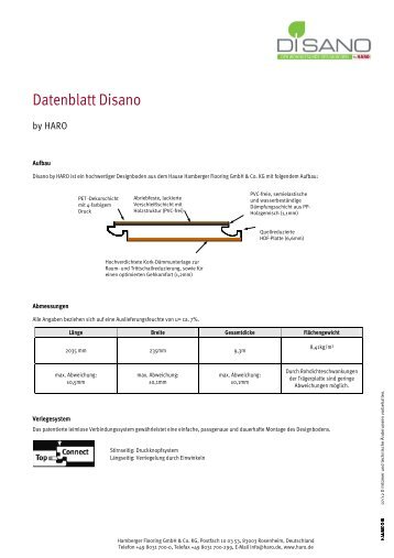 Datenblatt Disano