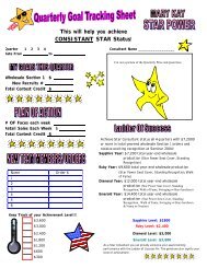 This will help you achieve CONSISTANT STAR Status!