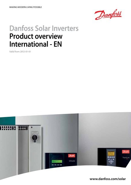 Danfoss Solar Inverters Product overview International - EN