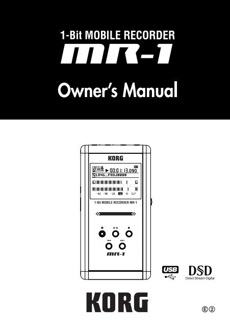 To Download: MR1_OM_E2.pdf - Korg