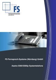 FS Fernsprech-Systeme (Nürnberg) GmbH Aastra 5300/5300ip Systemtelefone