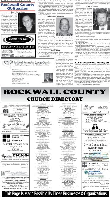 Pages 4 & 5 - Rockwall County News