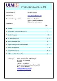 Bulletin 346 / 2007 - Union Internationale Motonautique