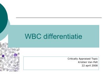 WBC differentiatie - UZ Leuven