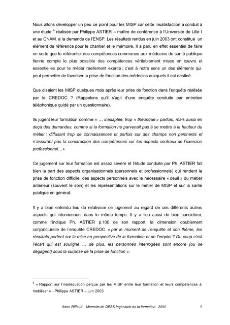 Mémoire Anne Riffaud - Banque de données en santé publique ...