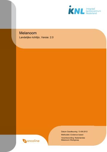 Richtlijn: Melanoom (2.0) - Kwaliteitskoepel