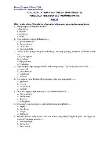 SOAL-SOAL LATIHAN UJIAN TENGAH SEMESTER (UTS ...