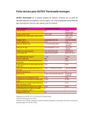 Ficha técnica para GUTEX Thermosafe-homogen - Biohaus