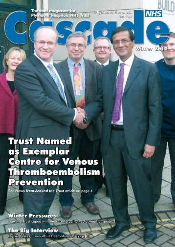 Trust Named as Exemplar Centre for Venous Thromboembolism ...