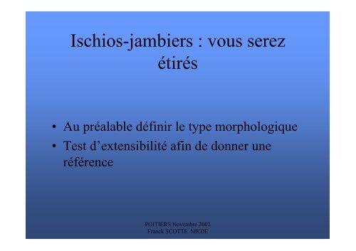 Les ischios-jambiers dans le sprint - Entrainement-sportif