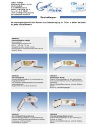 Serviceklappen - COMET-PUMPEN Systemtechnik