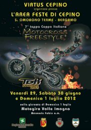 locandina e info freestyle motocross di Cepino di ... - Motowinners