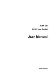 TUTA S30 GSM Power Socket User Manual