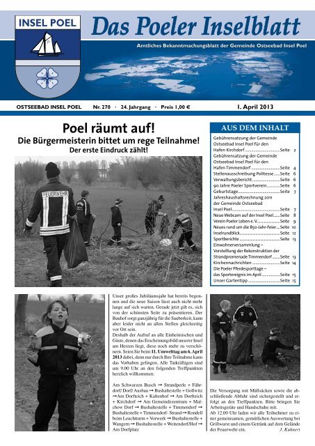 PIB - April 2013 - Gemeinde Ostseebad Insel Poel